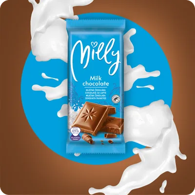 Mlecna Cokolada Sa Nugat Filom Milly260g 260 g