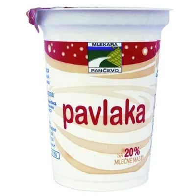 Pavlaka 12 % , Mlekara Pancevo Сметана 12% Мдж, 700 Г, Mlekara Pancevo 700 g