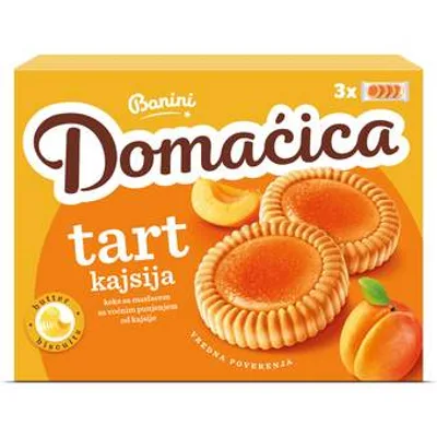 Keks Banini Domacica Tart Kajsija 210 g