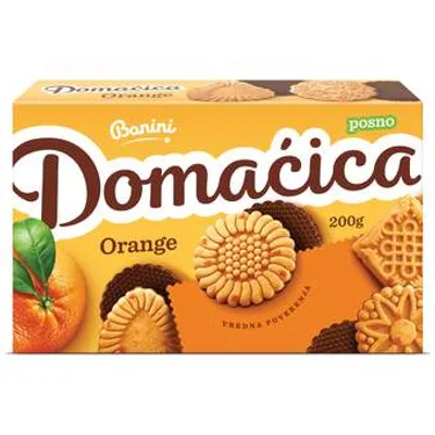 Keks Domaćica Orange Banini Posno 200 g