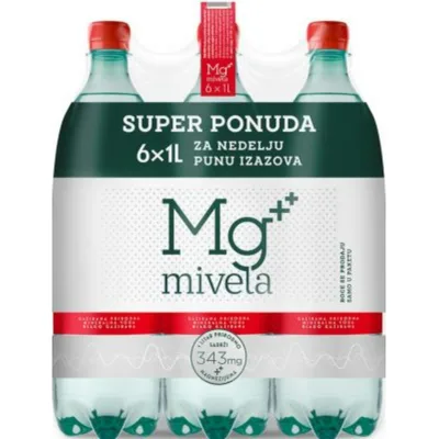Voda Blago Gazirana Mg Mivela 6 L