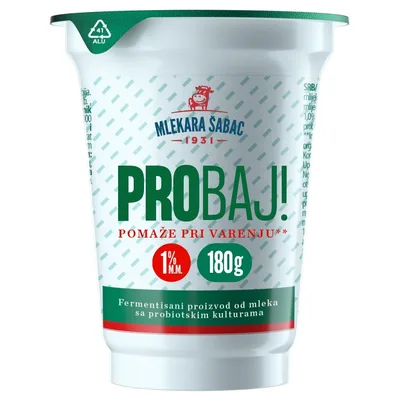 Jogurt Probaj 1% Casa 180 g