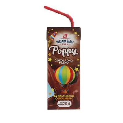 Mleko Cokoladno Sabacka Poppy 200 ml
