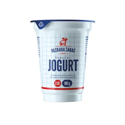 Mlekara Šabac Jogurt 2,8%m.M 180 g