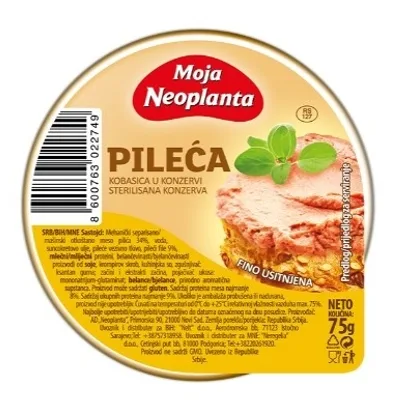 Neoplanta Pasteta Moja Pileca Pikant 75 g