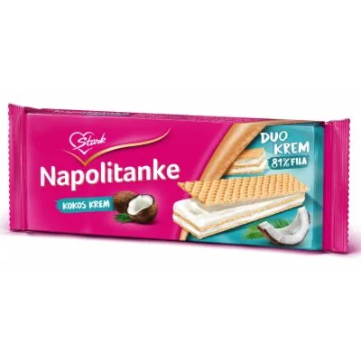 Štark Napolitanka Kokos 180 g