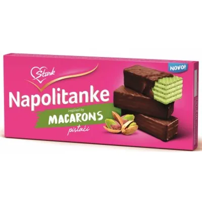 Štark Napolitanka Pistaci Prelivena 135 g