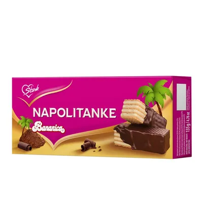 Štark Napolitanke Prelivene Banana Soko 135 g