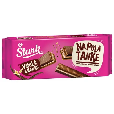 Štark Napolitanke Napola Tanke Kakao I Vanila 130 g