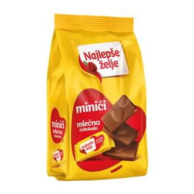 Štark Cokolada Najlepse Zelje Mlecna Mini 150 g
