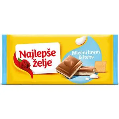 Štark Cokolada Najlepse Zelje Mlecni Krem 100 g