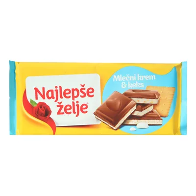 Cok.Naj.Zelje Mlecni Krem I Keks 184 g