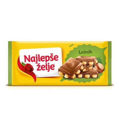 Čokolada Nž Sa Celim Lešnikom 190 g