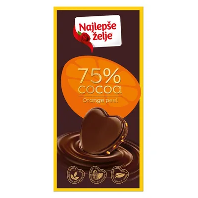 Praline Najlepse Zelje Nugat 75 g