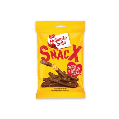 Čokolada Mle Snacx Štapići Nž 80 g