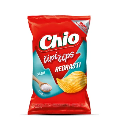 Štark Cips Rebrasti Slani 40 g