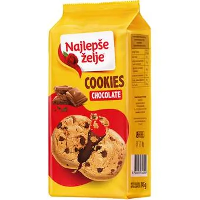 Štark Keks Najlepse Zelje Cookies Choco 145 g