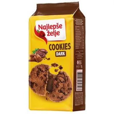 Naj.Zelje Cookies Dark Cokolada 145 g