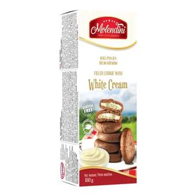 Keks Bez Glutena Punjen Belim Kremom Molendini 180 g