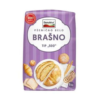 Brašno T-500 Za Kis.Testa I Dom.Test. Danubius 1 kg