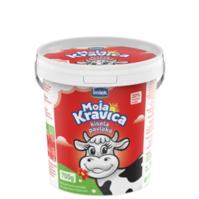 Moja Kravica Pavlaka Kisela 20% Imlek Ad 700 ml