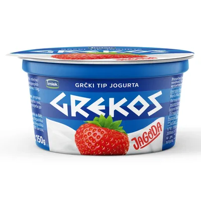 Imlek Jogurt Grekos Jagoda Mlekara Subotica 150 g