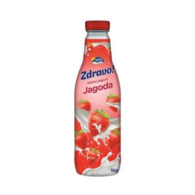 Zdravo Vocni Jogurt Jagoda Pet Subotica 1 L