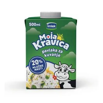Imlek Pavlaka Za Kuvanje Kravica Sa 20%mm Sa Cepom 500 ml