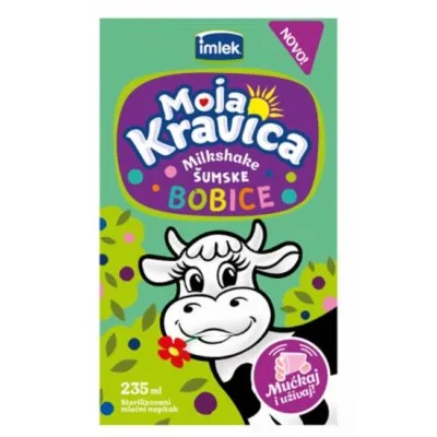 Moja Kravica Milk Shake Šumske Bobice 235 ml