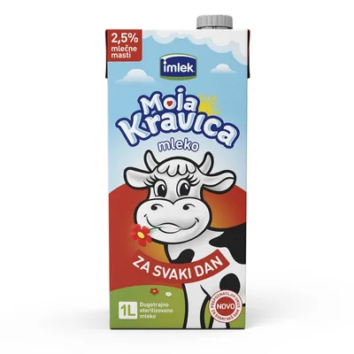 Moja Kravica Mleko Uht 2.5%mm Tb Kravica 1 L