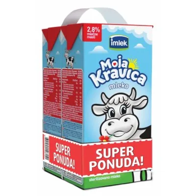 Moja Kravica Mleko Uht 2%mm Tb Kravica 1 L