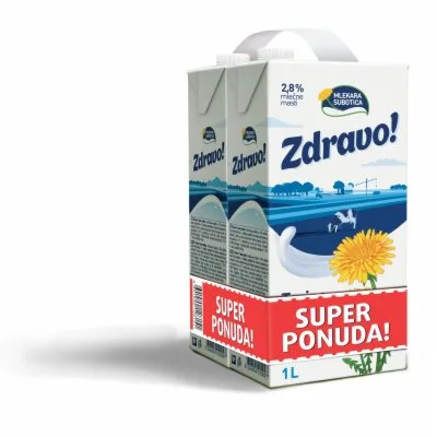 Zdravo Mleko Uht 2%mm Tb 2 L