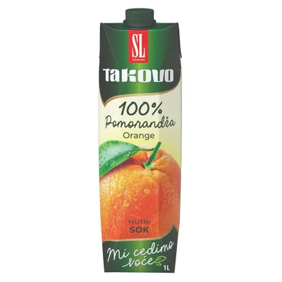Sok Pomorandza 100% Brik Takovo 1 L