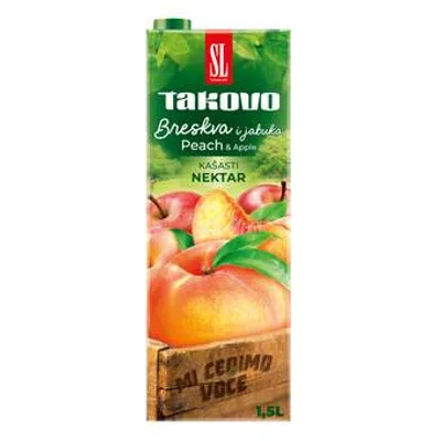 Takovo Nektar Kašasti Breskva I Jabuka 1,5 L