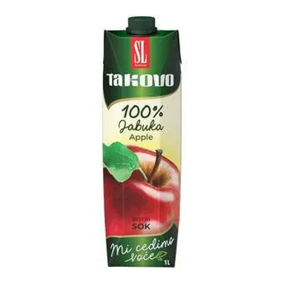Voćni Sok Takovo Jabuka 100% Brik 1 L