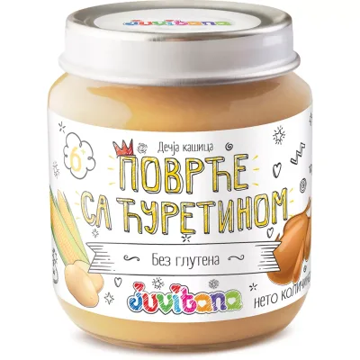 Kasica Juvitana Curetina Sa Povrcem 128 g