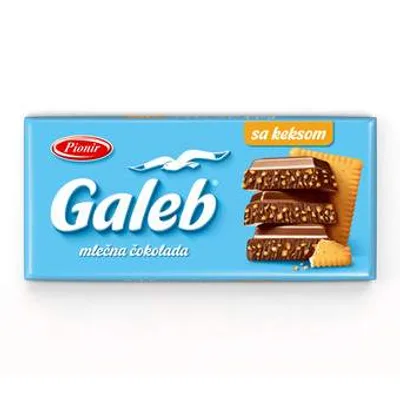 Čokolada Mlečna Keks Galeb 170 g