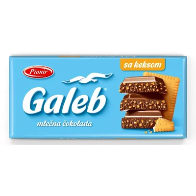 Čokolada Galeb Mlečni Krem I Keks Pionir 100 g