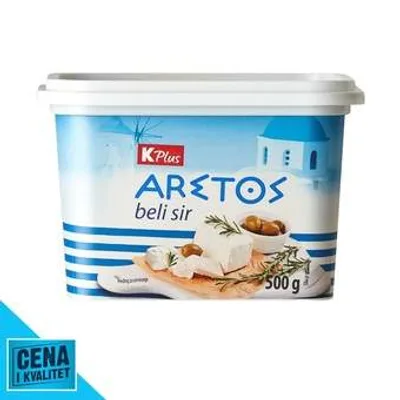 K Plus Sir Beli Aretos 500 g