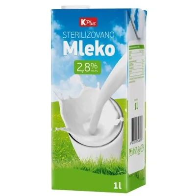 K Plus Mleko Uht 2,8% Mm 1 L
