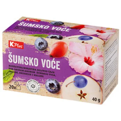 K Plus Čaj Šumsko Voće 40 g