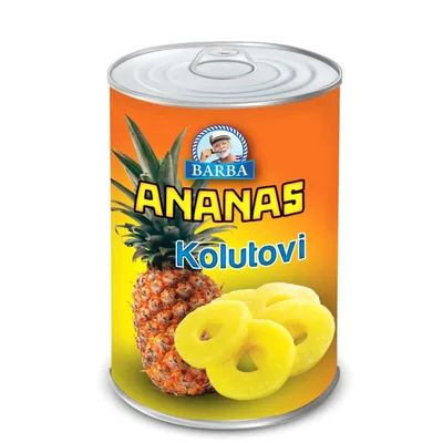 Ananas Kolutovi Barba 565 g
