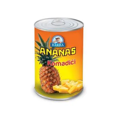 Ananas Komadici Barba Bevetti 565 g
