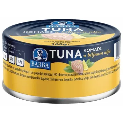 Barba Tuna Komadi U Ulju 160 g
