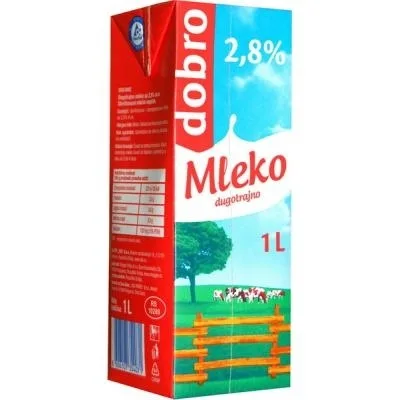 Dobro Mleko Uht 2,8% M.M 1 L
