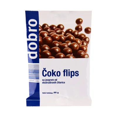 Dobro Čoko Flips Beli 80 g