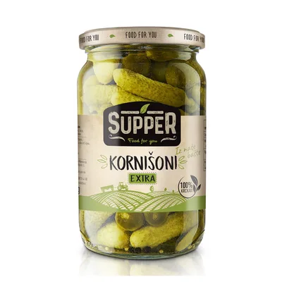 Dobro Krastavci Kornišoni Extra 680 g