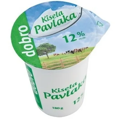 Dobro Kisela Pavlaka 12%m.M 180 g