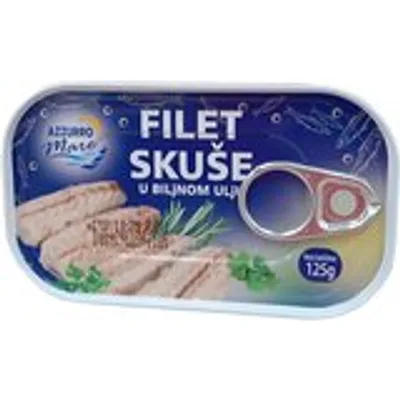 Haringa Fileti U Biljnom Ulju Azzurro Mare 170 g