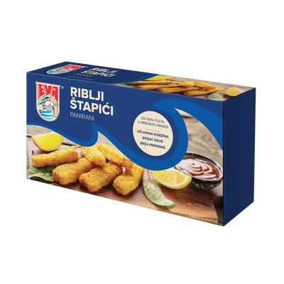 Smrznuti Panirani Riblji Štapići Adam 250 g
